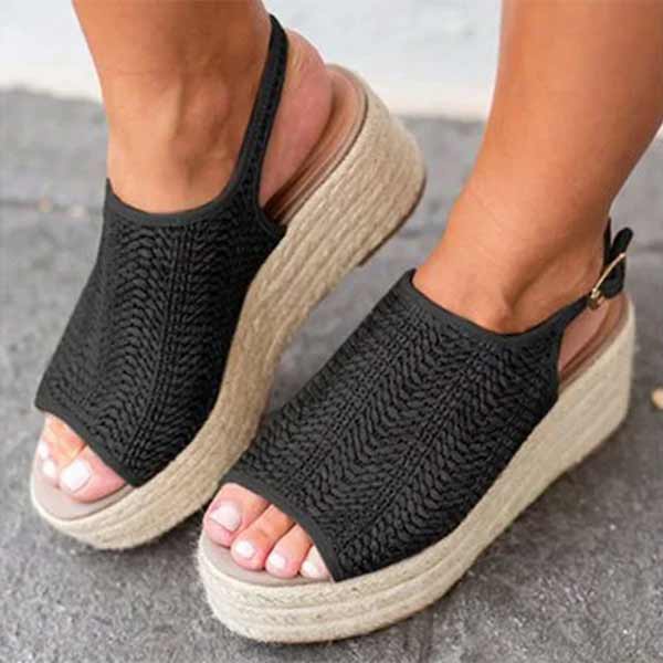 Women's Summer Wedge Hemp Sandals