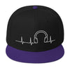 Image of Headphone Heartbeat Snapback Hat