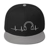 Image of Headphone Heartbeat Snapback Hat