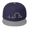 Image of Headphone Heartbeat Snapback Hat