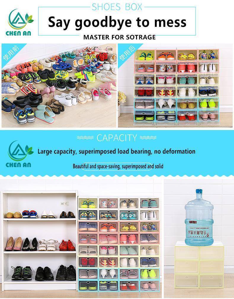 Shoe Organizer - Clear Shoe Box Storage