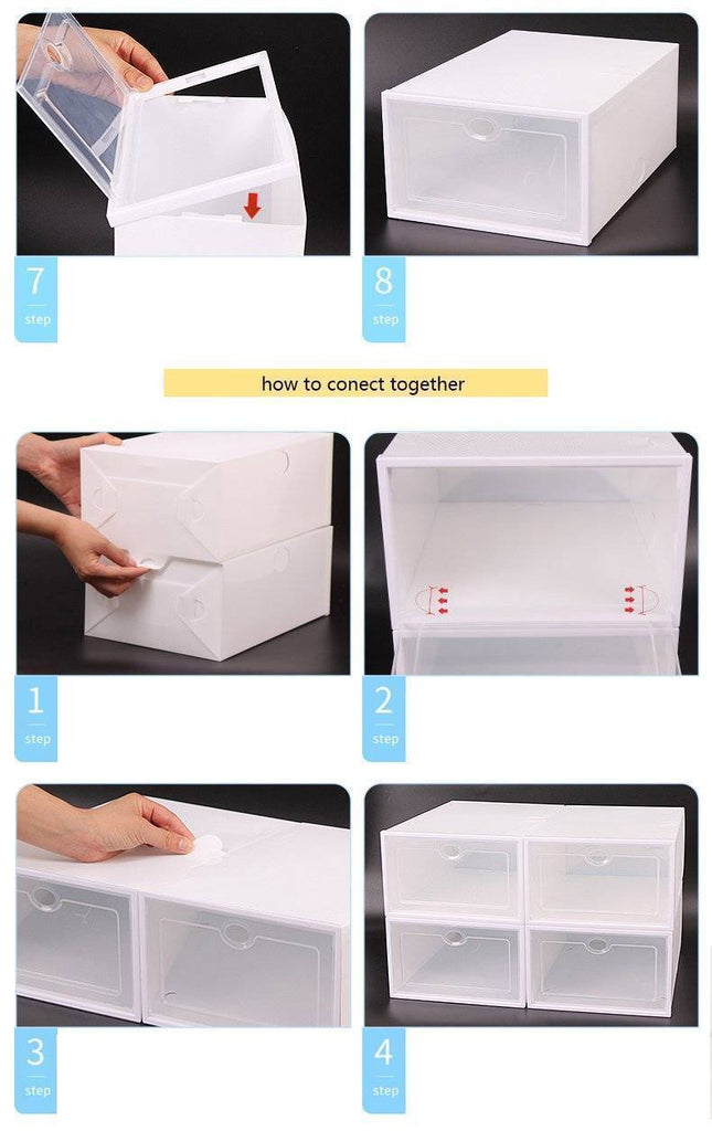 Shoe Organizer - Clear Shoe Box Storage