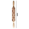 Image of Christmas Rolling Pin - Embossed Rolling Pin