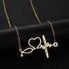 Image of Stethoscope Heartbeat Necklace