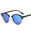 Image of Round Retro Rivet Frame Sunglasses