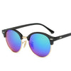 Image of Round Retro Rivet Frame Sunglasses