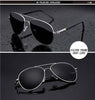 Image of Metal Frame Aviation Spring Leg Polarized Sunglasses