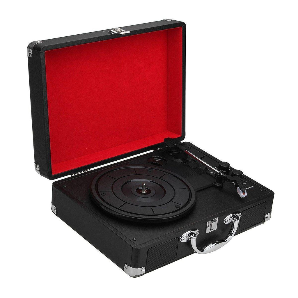 Record Player With Bluetooth Connection & Built-In Speaker