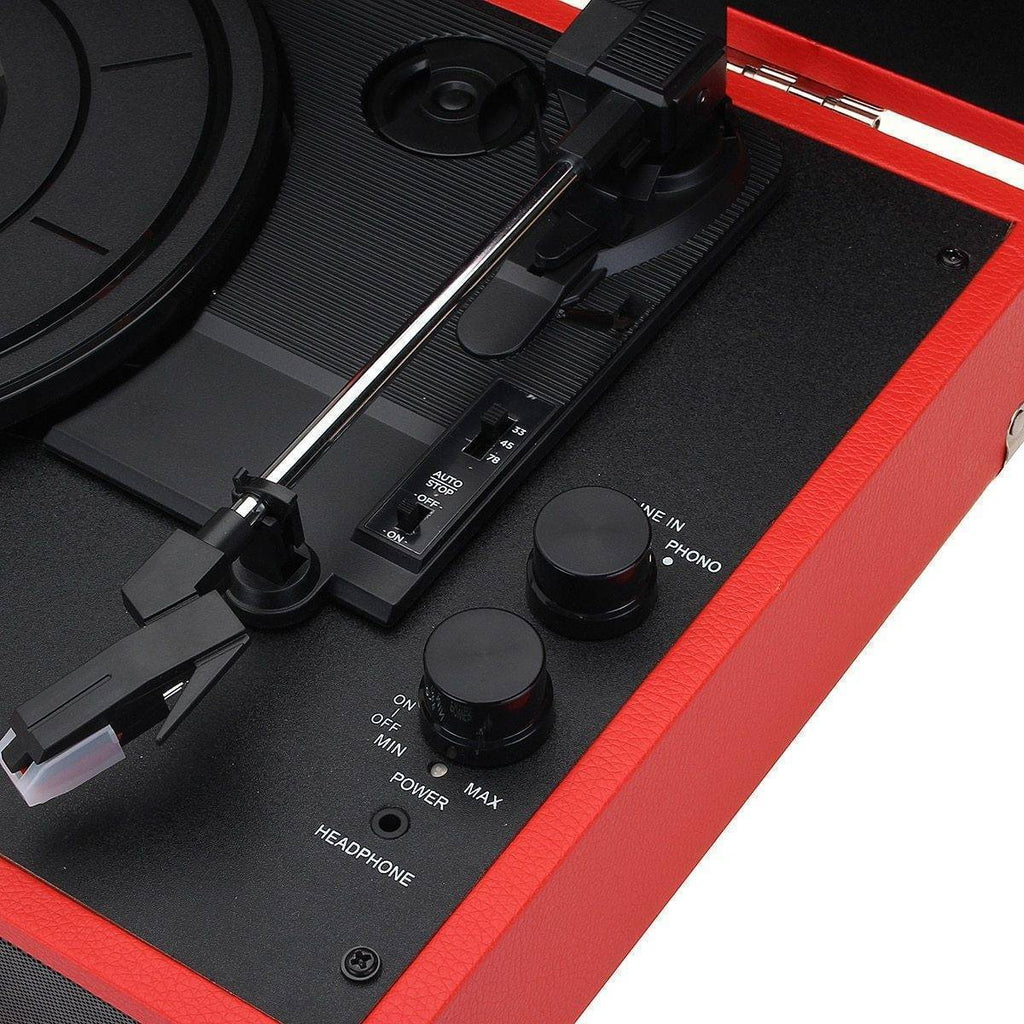 Record Player With Bluetooth Connection & Built-In Speaker