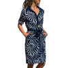 Image of Women's Summer Striped Casual Beach Dress