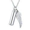 Image of Angel Wing Urn Necklace - Cremation Necklace