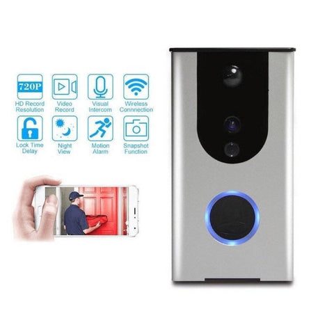720p HD Video Doorbell Camera With Night Vision And WiFi