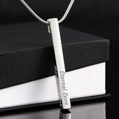 Engraved Bar Necklace - Personalized Bar Necklace