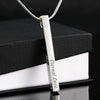 Image of Engraved Bar Necklace - Personalized Bar Necklace
