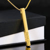 Image of Engraved Bar Necklace - Personalized Bar Necklace