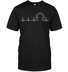 Headphone Heartbeat T Shirt - DJ T Shirt