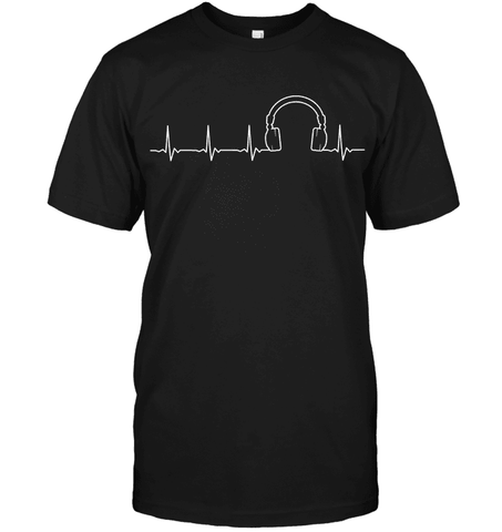 Headphone Heartbeat T Shirt - DJ T Shirt