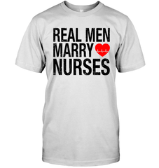 Real Men Marry Nurses (Black Text With EKG)