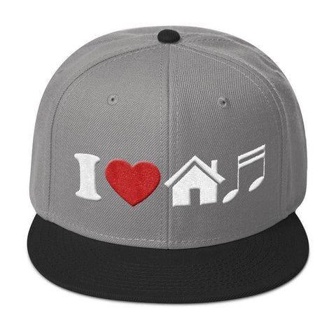 I Heart House Music Snapback Hat