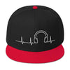 Image of Headphone Heartbeat Snapback Hat