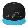 Image of Headphone Heartbeat Snapback Hat