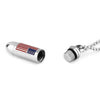 Image of American Flag Bullet Necklace - Cremation Necklace