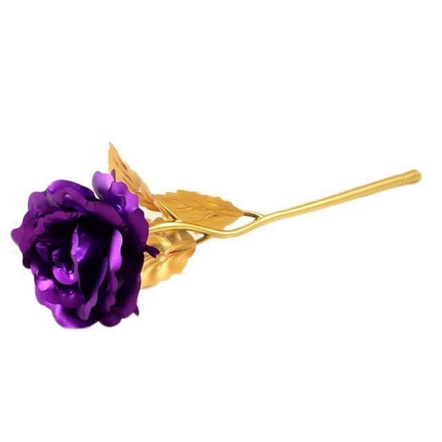 purple golden rose