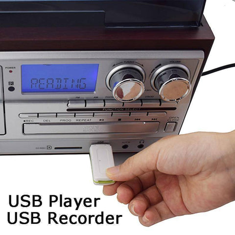 All-In-One Radio, Record, CD, Cassette Player, USB Recorder