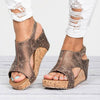 Image of Women's Summer Wedge Leather Sandals