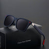 Image of Polarized Retro Square Rivet Framed Sunglasses