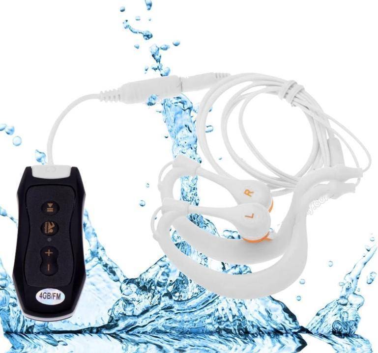 portable music player Waterproof MP3 Music Player Swimming Diving Earphone Headset Sport Stereo Bass Swim MP3 with Clip