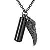 Image of Angel Wing Urn Necklace - Cremation Necklace