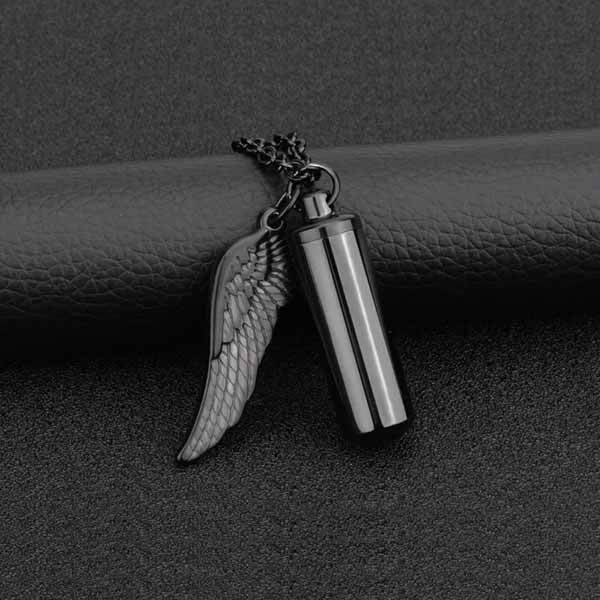 Angel Wing Urn Necklace - Cremation Necklace