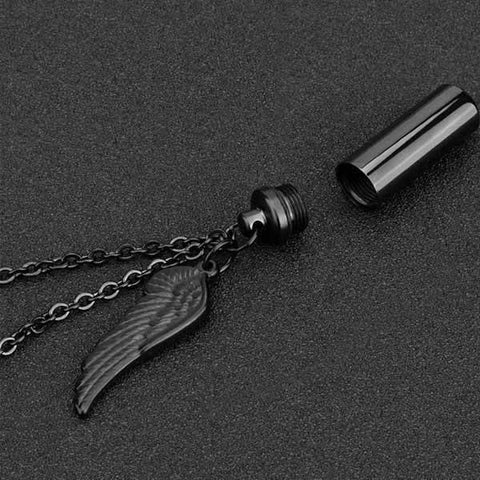 Angel Wing Urn Necklace - Cremation Necklace